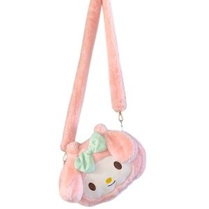 Kawaii My Melody Plush Character Crossbody Bag